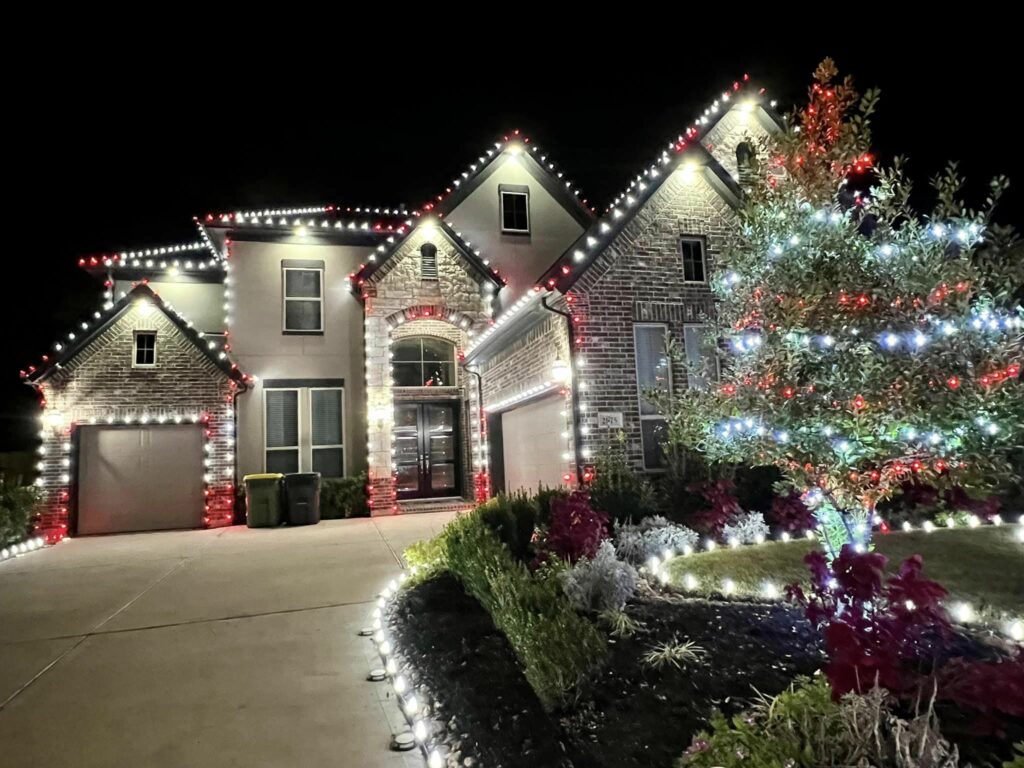 residential holiday lighting Sugar Land TX