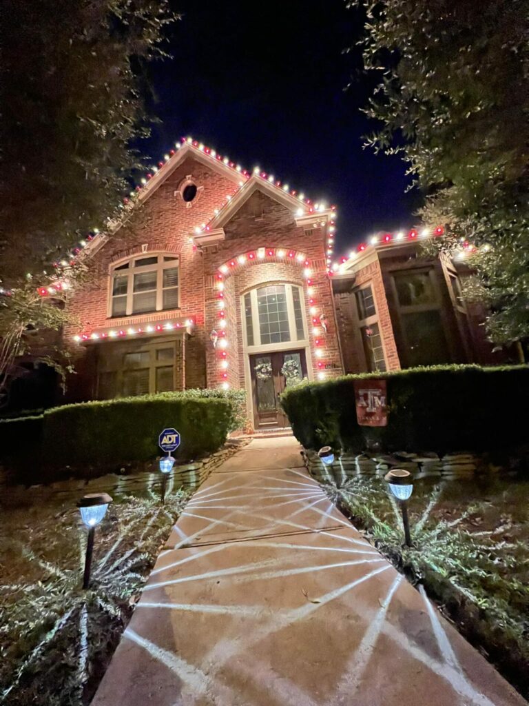 residential christmas lighting Pearland TX